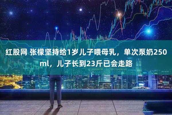 红股网 张檬坚持给1岁儿子喂母乳，单次泵奶250ml，儿子长到23斤已会走路