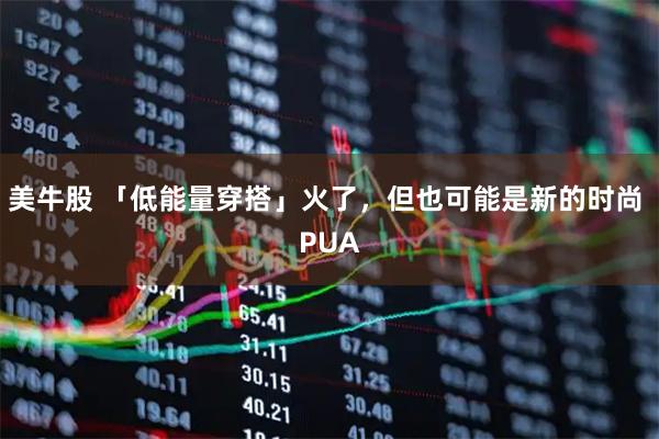 美牛股 「低能量穿搭」火了，但也可能是新的时尚 PUA