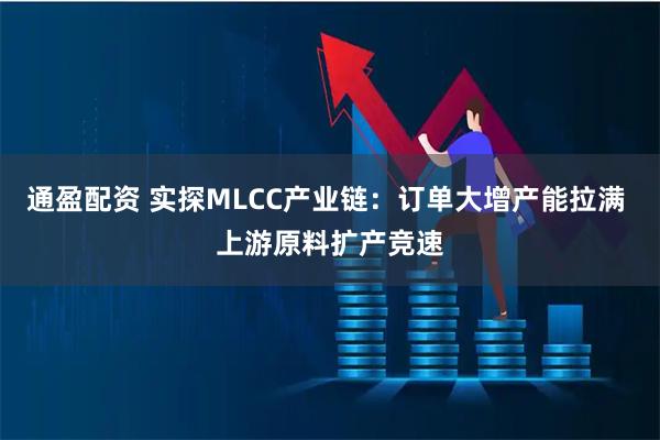 通盈配资 实探MLCC产业链：订单大增产能拉满 上游原料扩产竞速